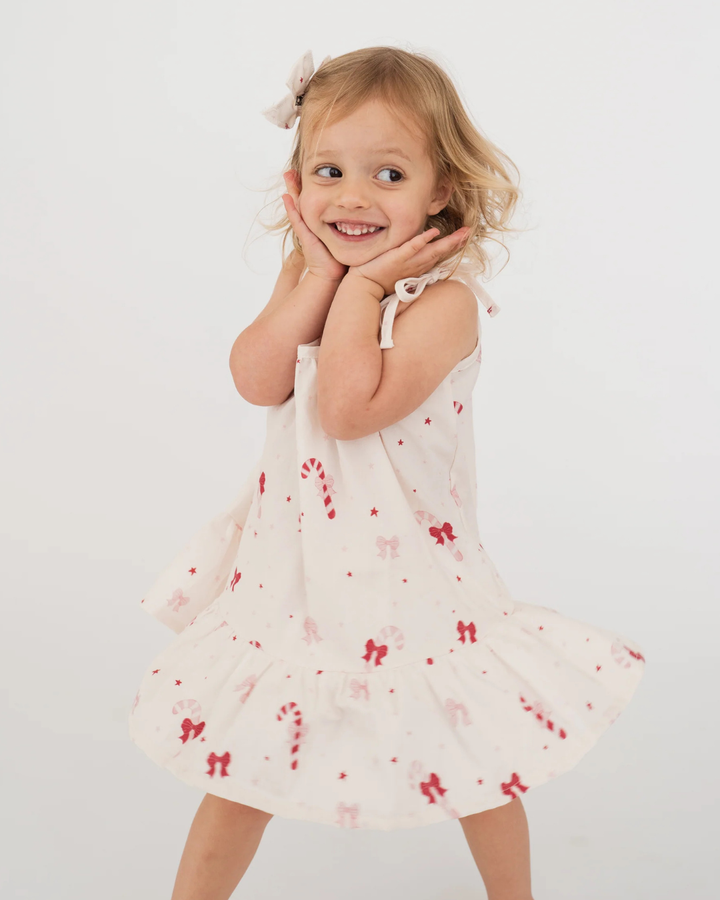 Tie Dress | Candy Cane Bows | PRE-ORDER