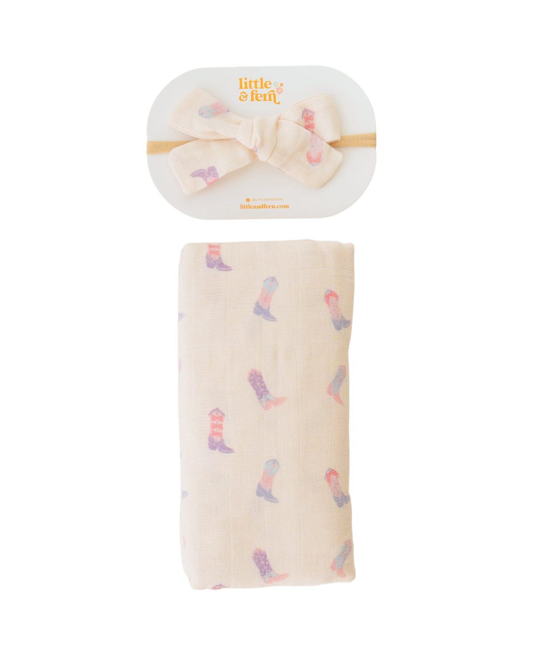 Muslin Swaddle | Cowgirl Boots