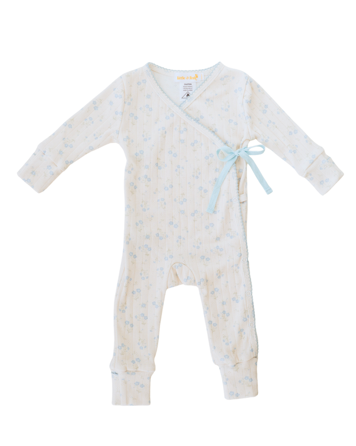Essential Kimono Romper | Paisley Blue