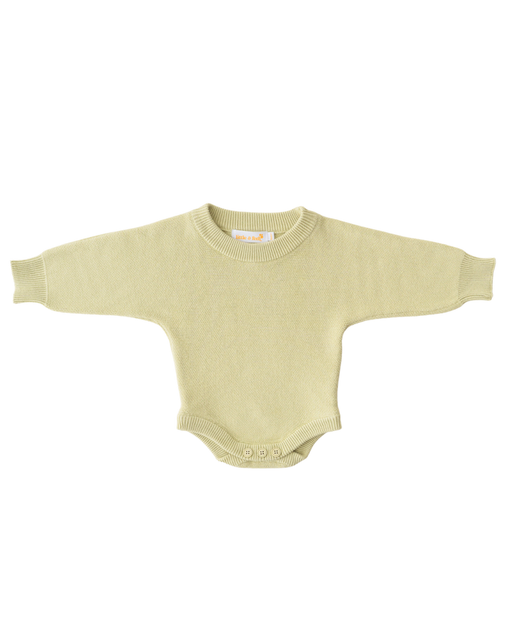 Knit Romper | Matcha