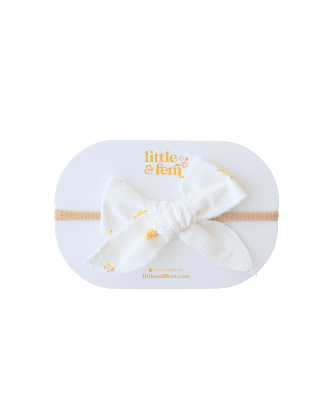 Bow Headband | Yellow Tiny Floral