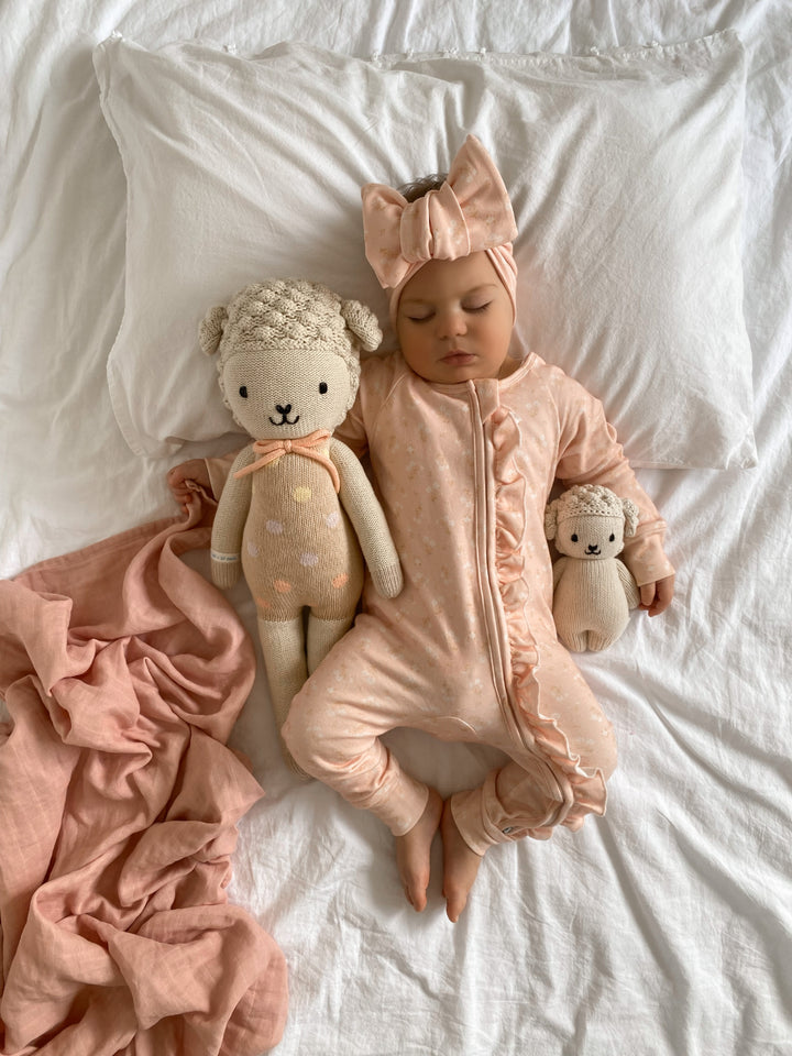 Frill Zip Romper | Paisley Pink - SIZE 1