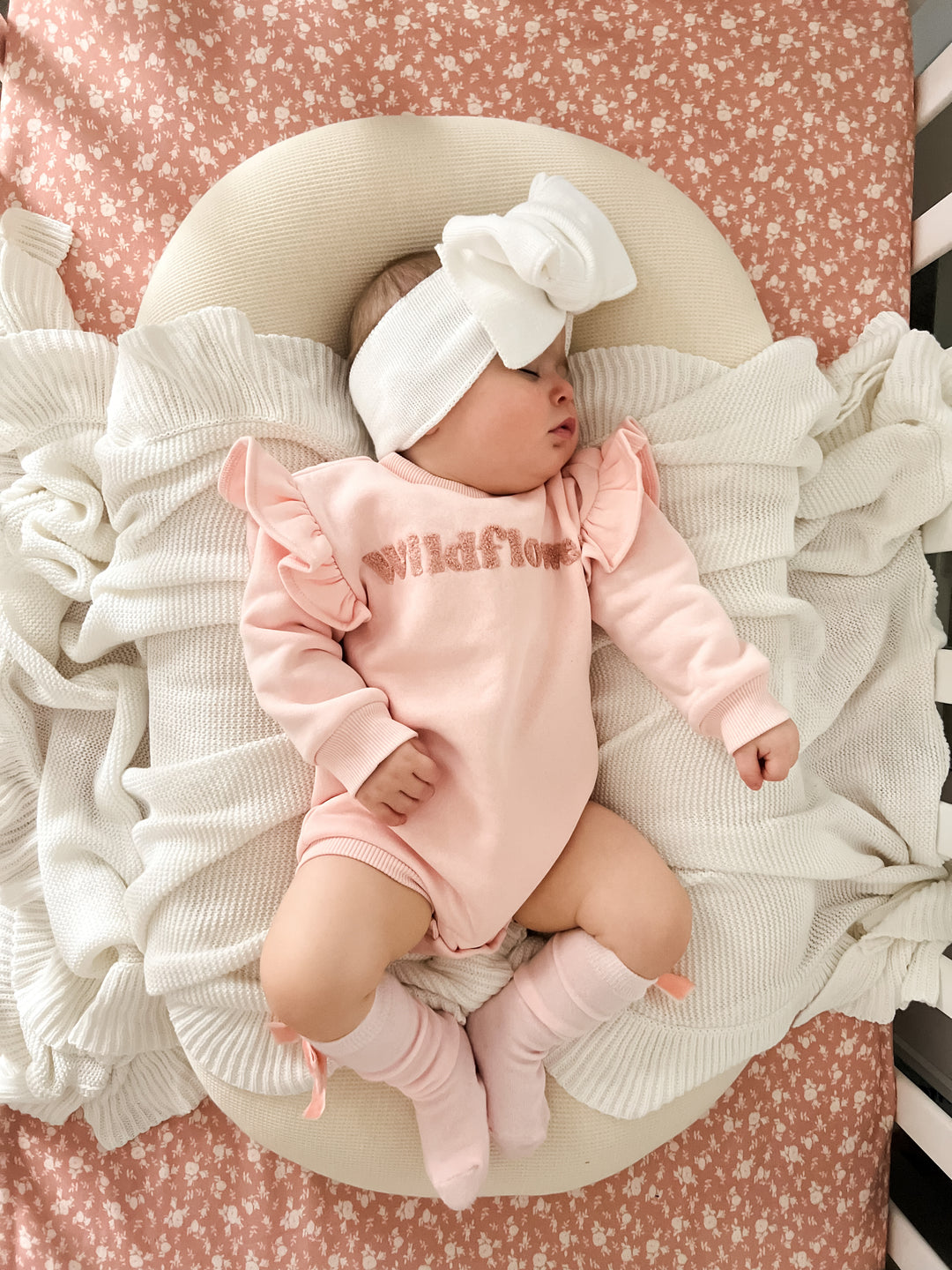 Rosie Blush | Cot Sheet