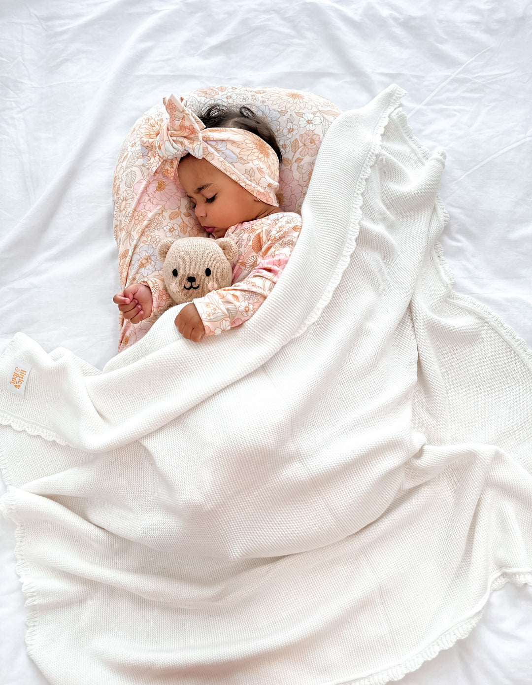 Heirloom Knit Blanket | Ivory