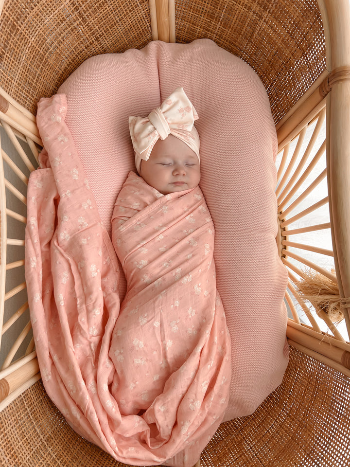 Muslin Swaddle | Pink Country Floral