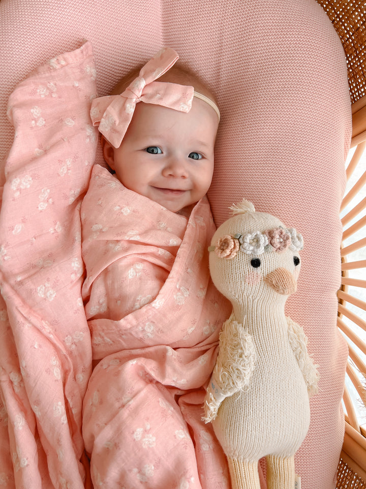 Muslin Swaddle | Pink Country Floral