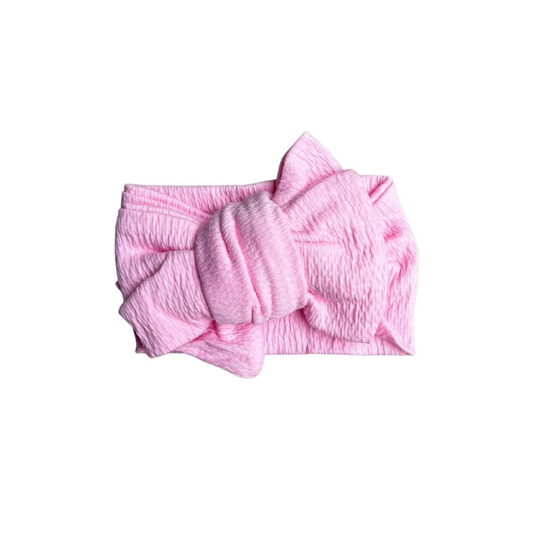 Reevie Oversized Topknot | Baby Pink