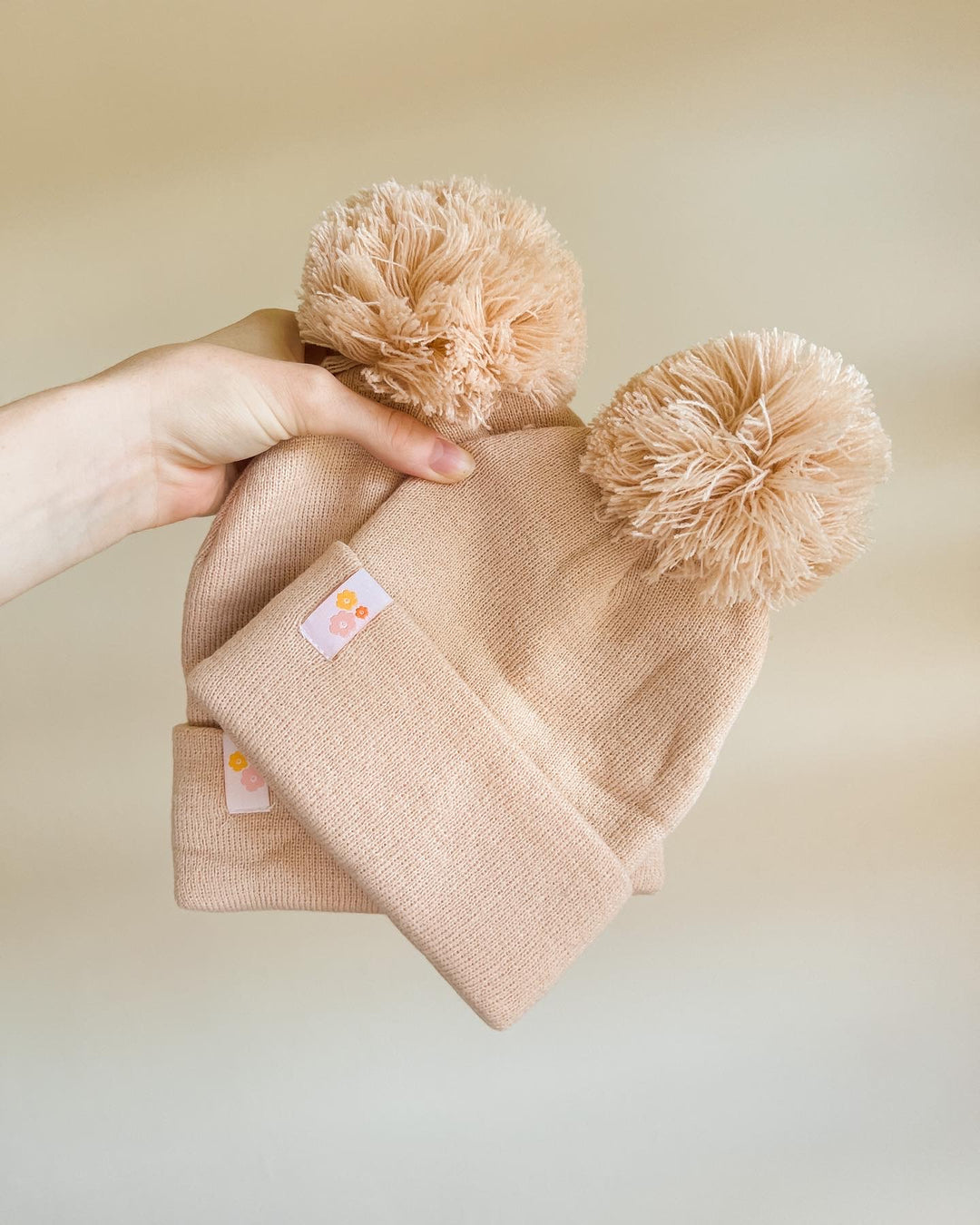 Pom Beanie | Pink Nude