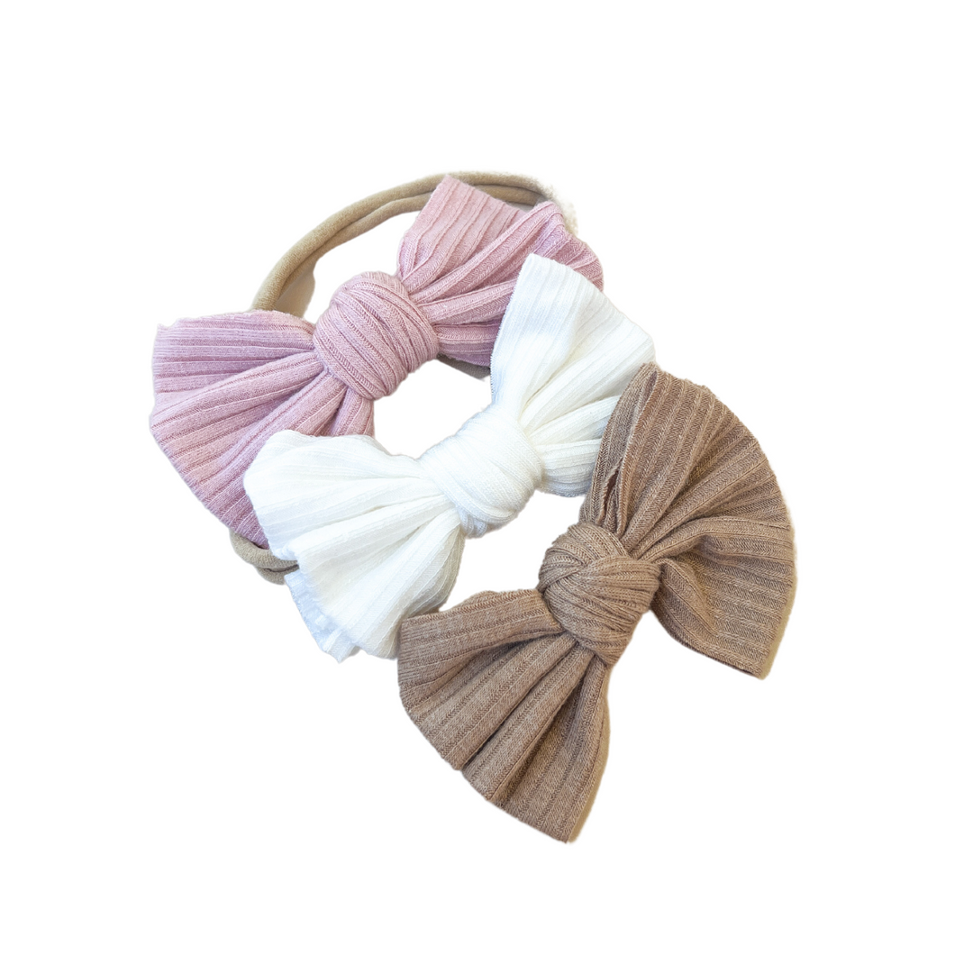 Ribbed Bow | Assorted Colours