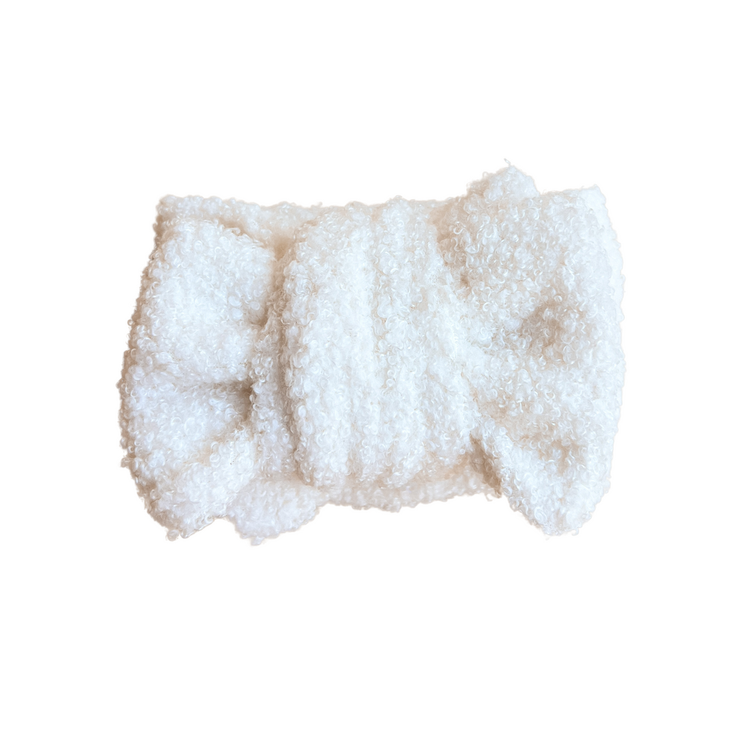 Teddy Oversized Topknot | Milk