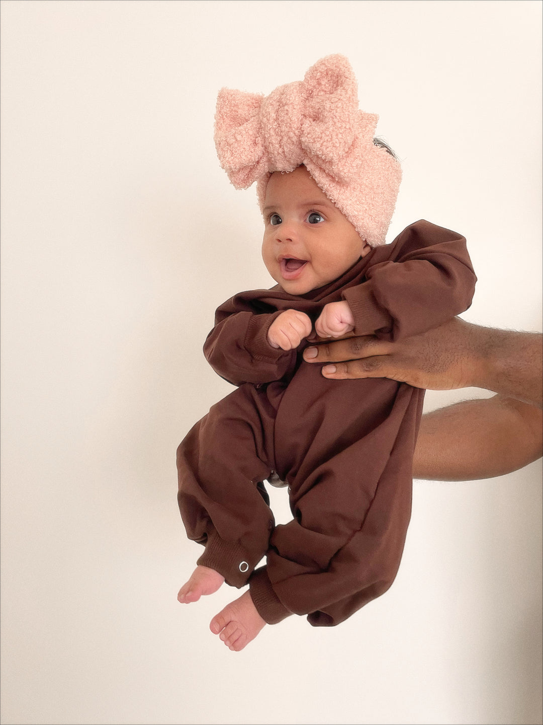 Teddy Oversized Topknot | Baby Pink